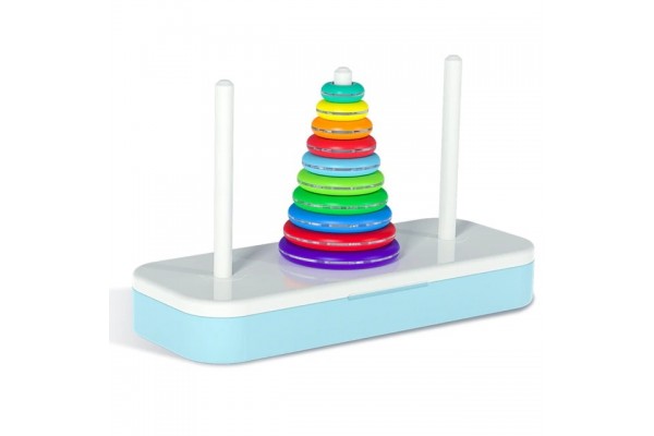 Развивающая детская интеллектуальная игрушка Rainbow Tower Of Hanoi (10)
