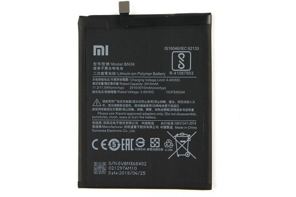 Аккумулятор для смартфона Xiaomi Mi A2, Mi 6X / BN36