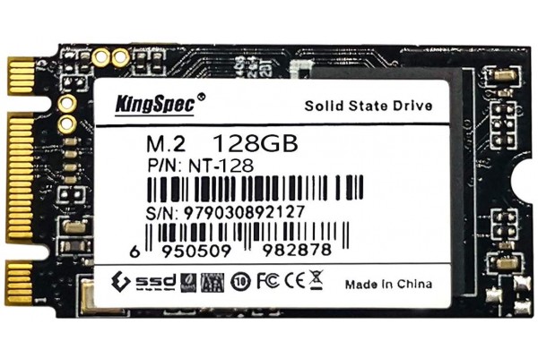 Жесткий диск KingSpec M.2 SSD 2242 NGFF 128ГБ SATAIII 6Гб/с