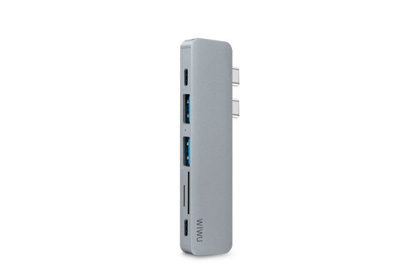Адаптер-переходник Wiwu Adapter USB Type-C 7 in 1 T8 для Apple Macbook