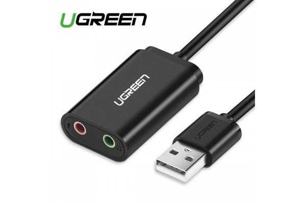 Универсальный адаптер UGreen USB External Stereo Sound Adapter