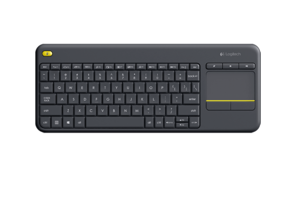 Беспроводная сенсорная клавиатура Logitech K400 Plus со встроенной сенсорной панелью Multi-Touch