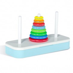 Развивающая детская интеллектуальная игрушка Rainbow Tower Of Hanoi (8)