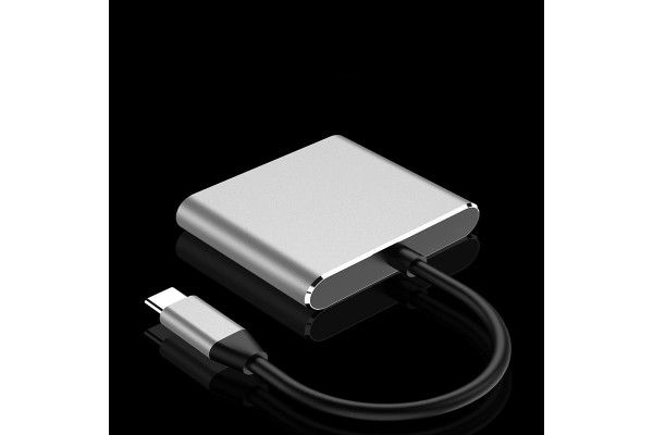 Универсальный адаптер c Type-C на USB/HDMI/Type-C