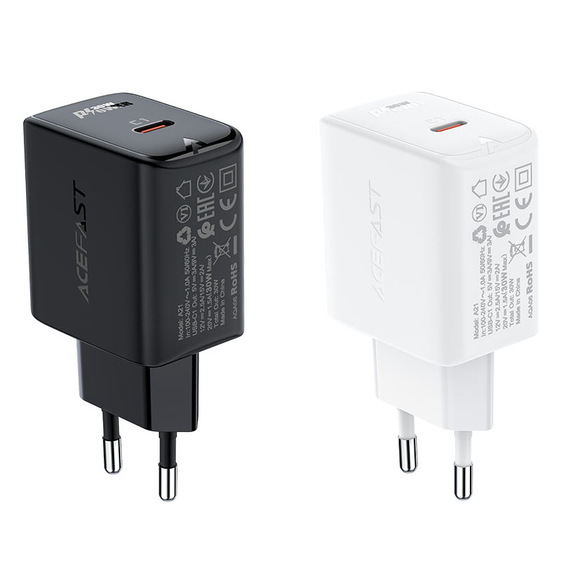 Зарядное устройство Acefast A21 PD30W GaN USB-C  