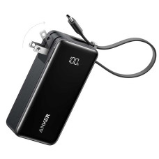 Внешний аккумулятор Anker Power Bank 10000мАч, 30W, Fusion Built-In Retractable USB-C Cable