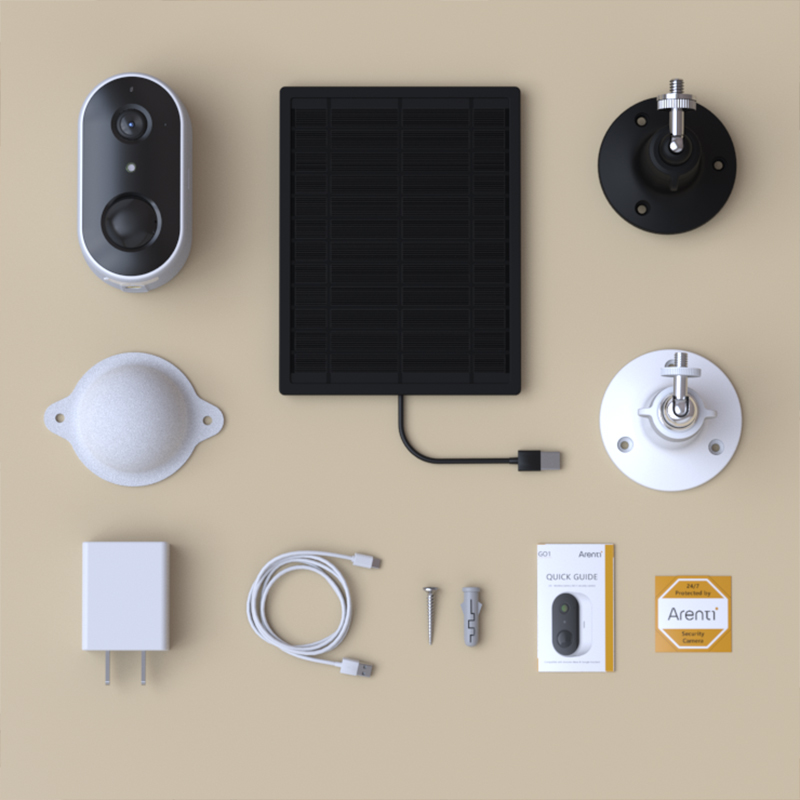 Камера безопасности Arenti Security Camera GO1 + SP1