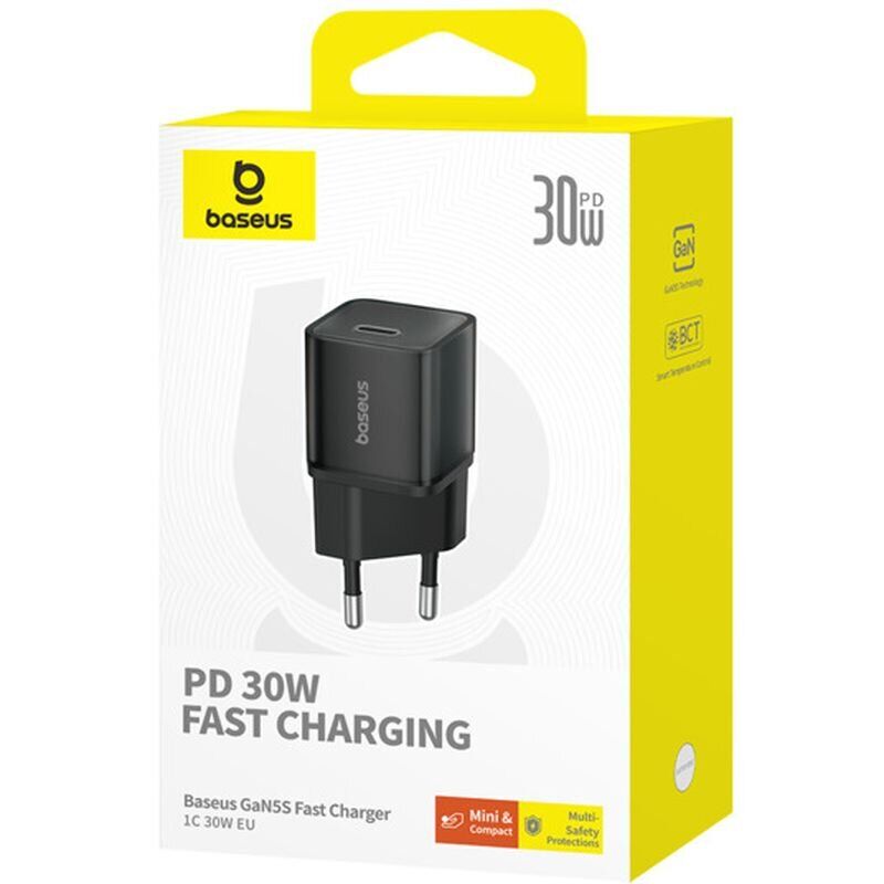 Блок питания Baseus GaN5S Fast Charger 1C 30W EU