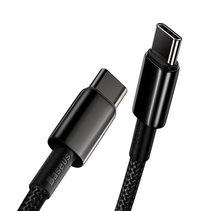 Кабель Baseus Tungsten Gold Fast Charging Data Cable Type-C to Type-C 100W