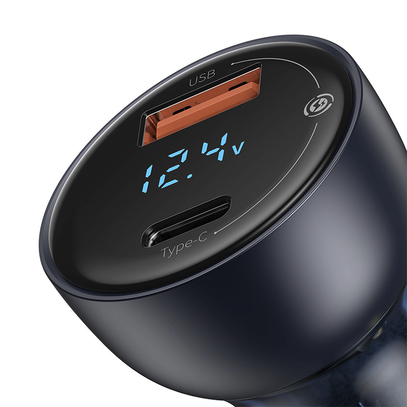 Автомобильное зарядное устройство Baseus Dual Quick Charger 65W