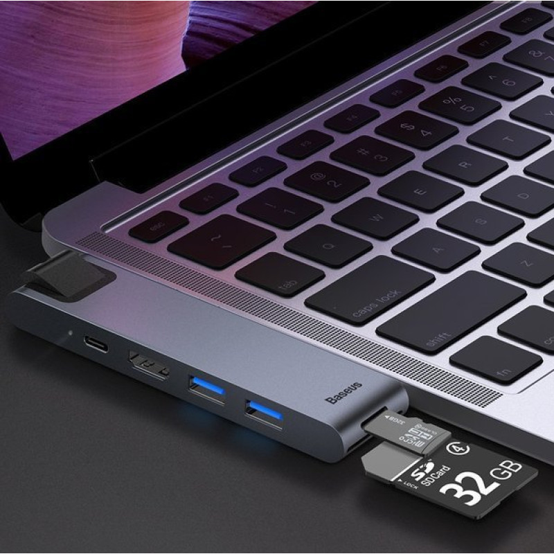 Адаптер-Хаб Baseus Harmonica 5-in-1 Hub Adapter