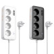Удлинитель Hoco AC21 4 розетки + 3 USB-A + 1 USB-C (EU)