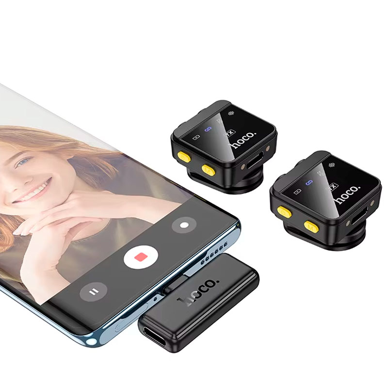 Беспроводной микрофон Hoco L17 (iP/Type-C)