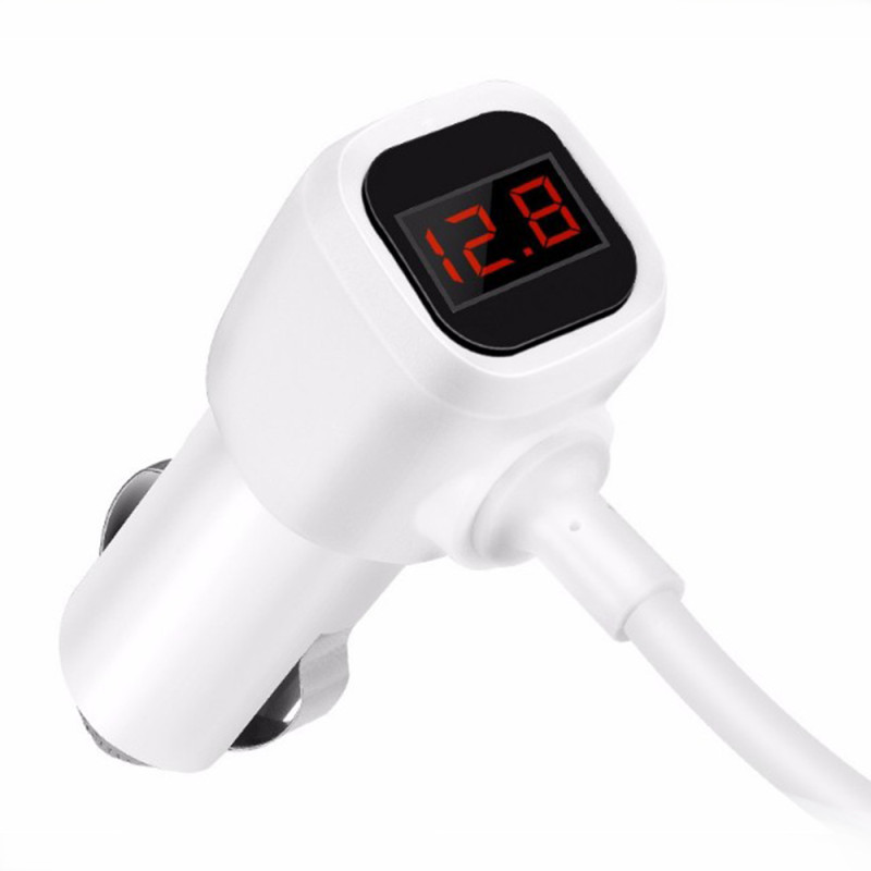 Мультифункциональное автомобильное зарядное устройство Hoco Z13 LCD