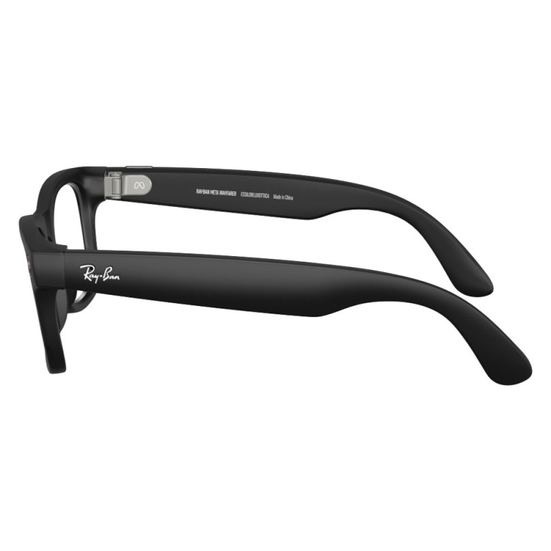 Солнцезащитные очки Ray-Ban Meta Wayfarer Gen 2 RW4012, Matte Black / Clear (Blue-Violet Light Filter)