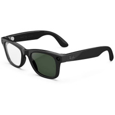 Солнцезащитные очки Ray-Ban Meta Wayfarer Gen 2 RW4012, Shiny Black / Clear-Graphite Green Transitions