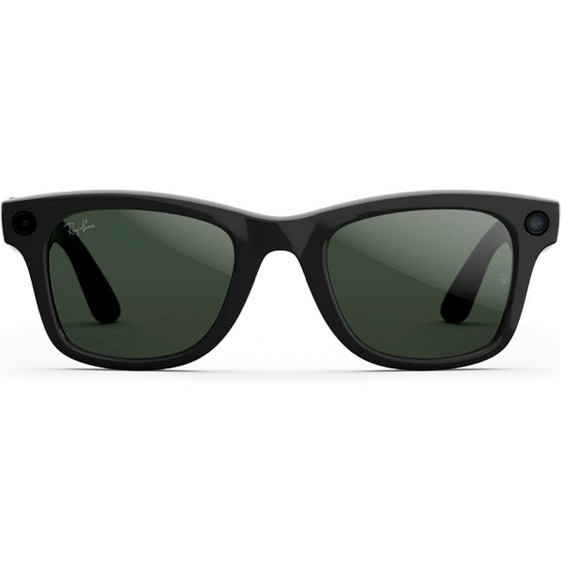 Солнцезащитные очки Ray-Ban Meta Wayfarer Gen 2 RW4012, Shiny Black / Clear-Graphite Green Transitions