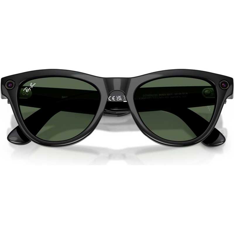 Солнцезащитные очки RayBan Meta Skyler Gen 2 Shiny Black G15 Green