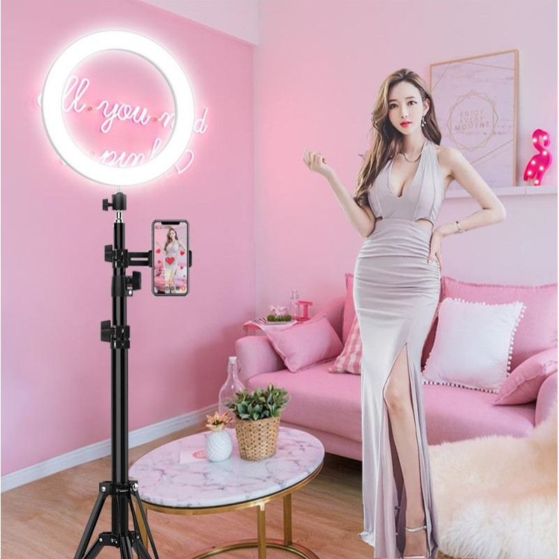 Кольцевой светильник для селфи 12" (RK42)