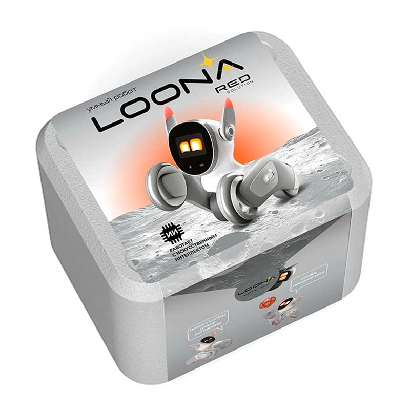 Робот собака Loona с зарядной станцией