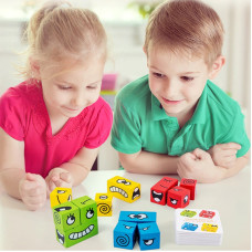 Игра-головоломка для детей Expression Puzzle Building Blocks