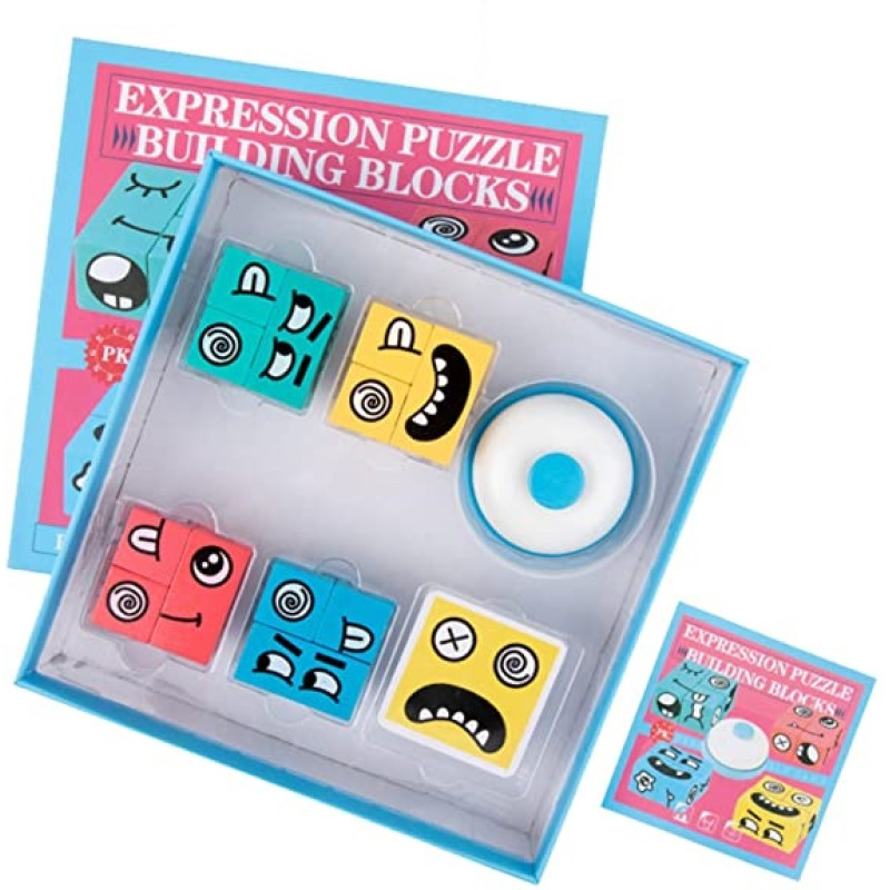 Игра-головоломка для детей Face Changing Building Blocks
