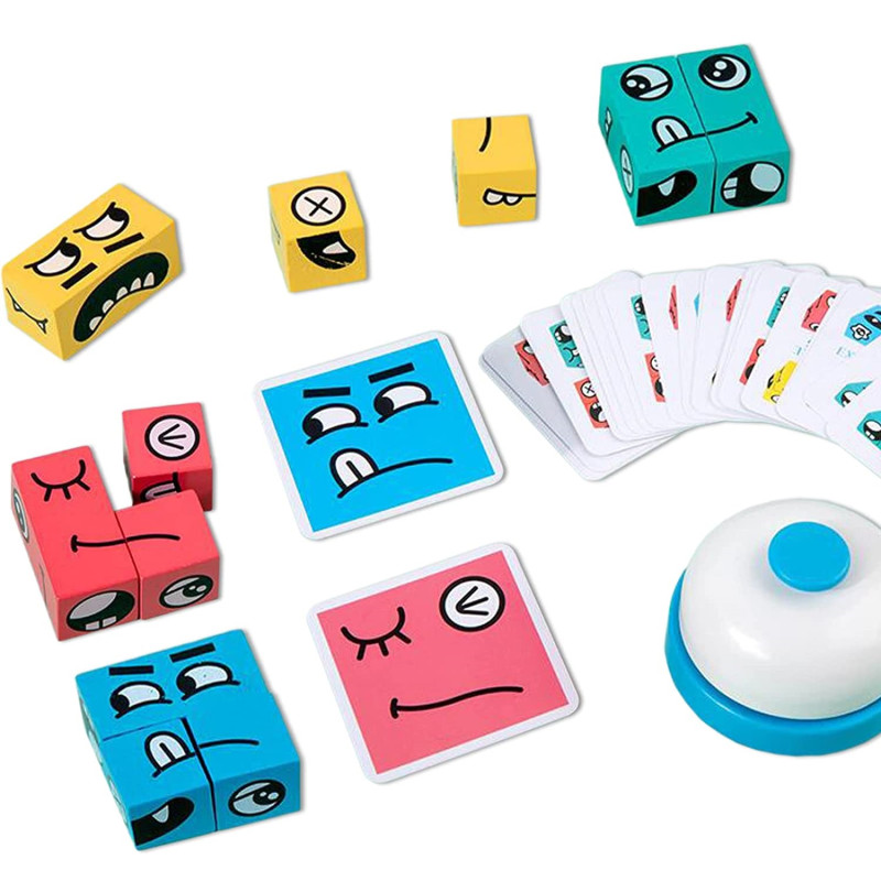 Игра-головоломка для детей Face Changing Building Blocks