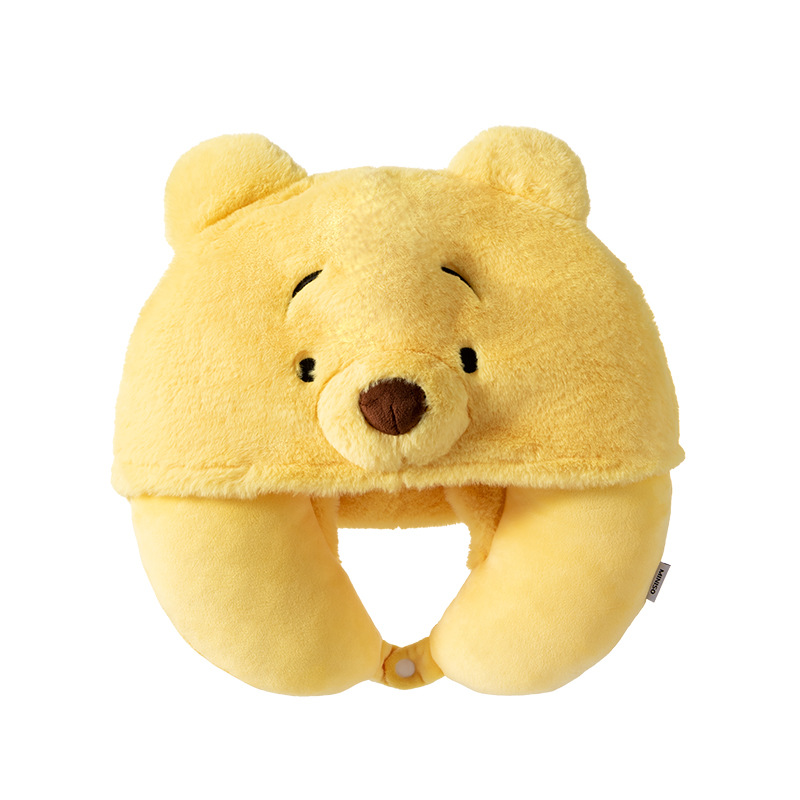 Детская подушка подголовник с капюшоном Miniso