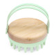 Силиконовая щетка для массажа и мытья головы Bamboo Hair Brush (B15T)
