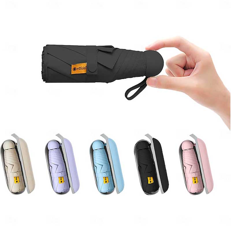 Портативный складной зонт-капсула