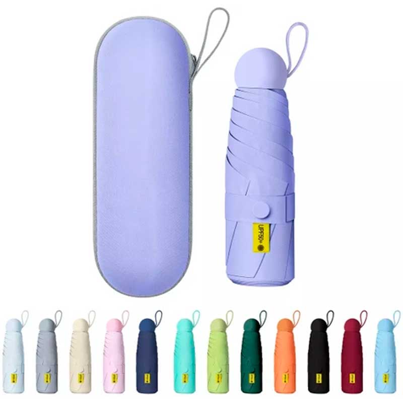 Портативный складной зонт-капсула