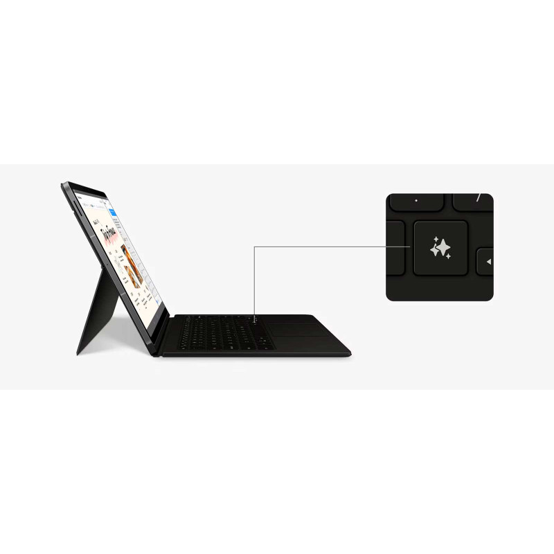 Чехол клавиатура Book Cover Keyboard - AI Key Galaxy Tab S10 FE Plus