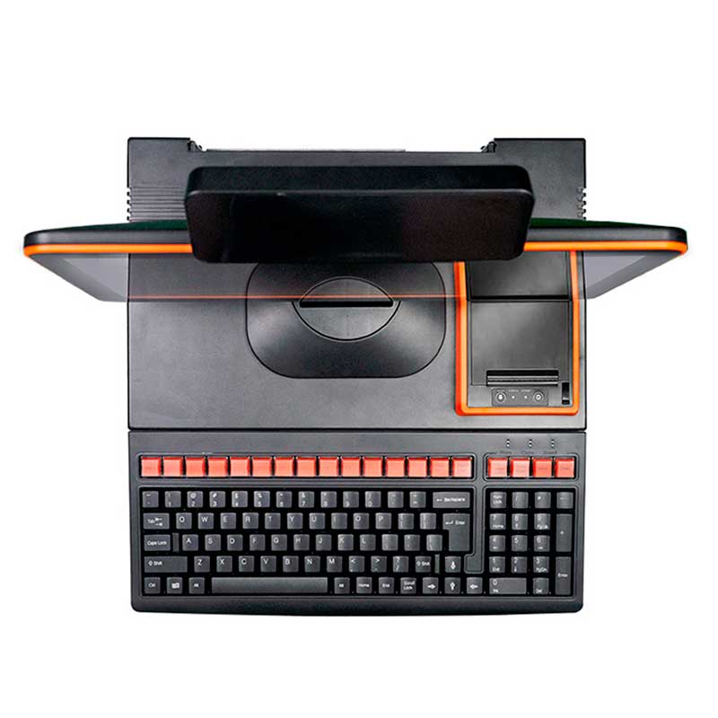 POS Моноблок с клавиатурой CY20 Single screen+led 8 display. 15.6 '/i5-3Gen/DDR3 8Gb/SSD 128Gb/WiFi/Lan/58 Print/Display non touch