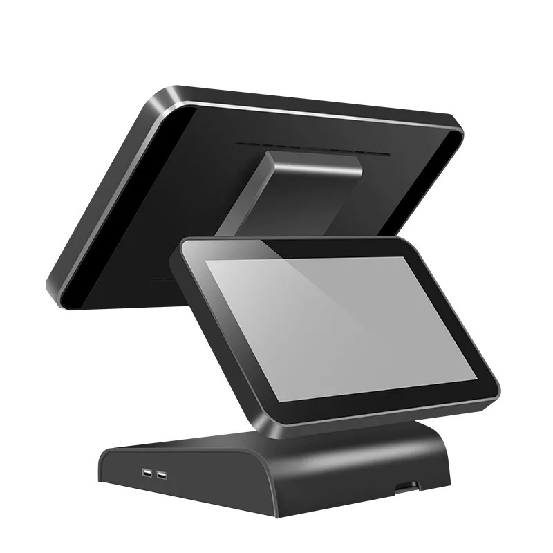 Моноблок сенсорный SuperWin CY-1000 (двойной экран) CPU i5 8+128gb/SSD/USB 6 2.0/LAN/VGA