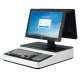 POS Моноблок с клавиатурой PSJ1000 двойной экран. 15.6-15.6 '/i5-3Gen/DDR3 8Gb/SSD 128Gb/WiFi/Lan/58 Print/Display non touch