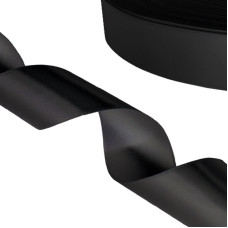 Сатин двухсторонние вшитые по краям 30*300 черный