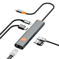 Адаптер-переходник Wiwu Wi-HB005 Travelling 5in1 USB-C Hub