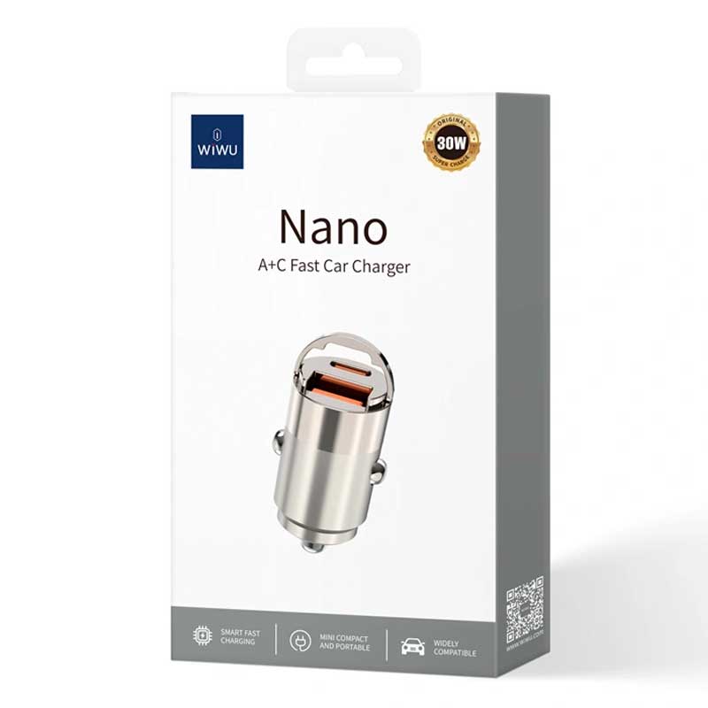 Автомобильное зарядное устройство Wiwu Nano Fast Car Charger (Wi-QC028)