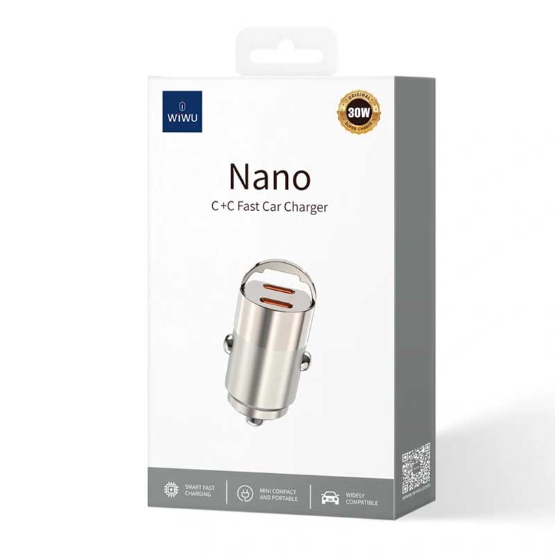 Автомобильное зарядное устройство Wiwu Nano Fast Charger USB-C (Wi-QC029)