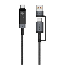 Кабель Wiwu Titanlink USB-A+C to C Cable Wi-C109