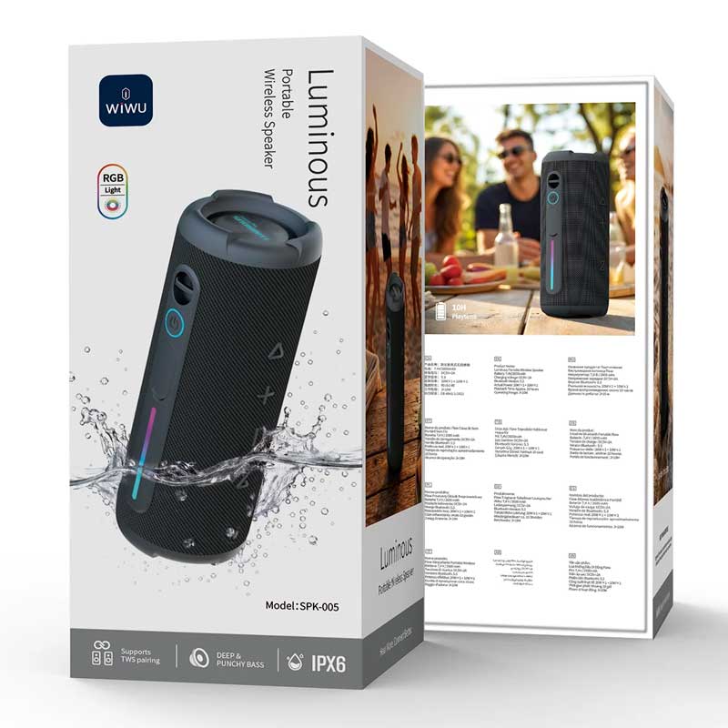 Беспроводная колонка Wiwu Luminous Wireless Speaker SPK-005