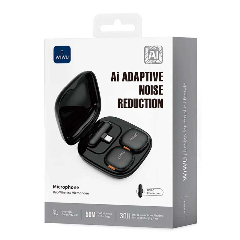 Беспроводной микрофон Wiwu Ai Adaptive Noise Reduction (Wi-WM006)