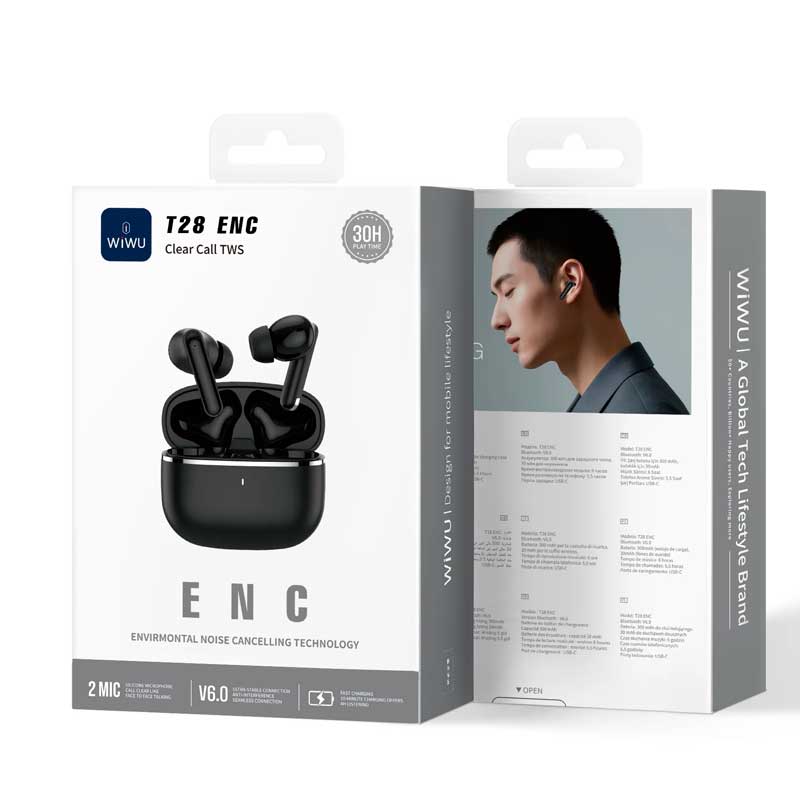 Беспроводные наушники Wiwu T28 ENC
