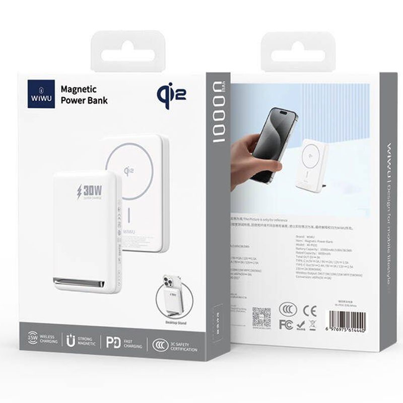 Внешний аккумулятор Wiwu Magnetic Power Bank 10000mAh