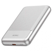 Внешний аккумулятор Wiwu Silver Seraph Alloy Unibody Power Bank 10000 mAh (Wi-P089)