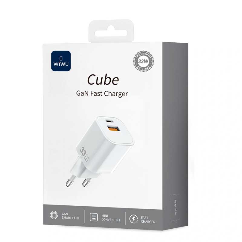 Зарядное устройство Wiwu Cube GaN Fast Charger 33W Wi-G017