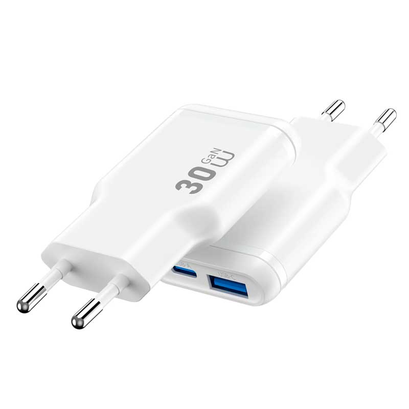 Зарядное устройство WiWU 30W Essen Slim Ultra-Compact GaN Charger Wi-G033