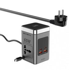 Удлинитель с зарядкой 65W GaN 8-in-1 Wireless Chager with cable&socket Wi-W040 EU