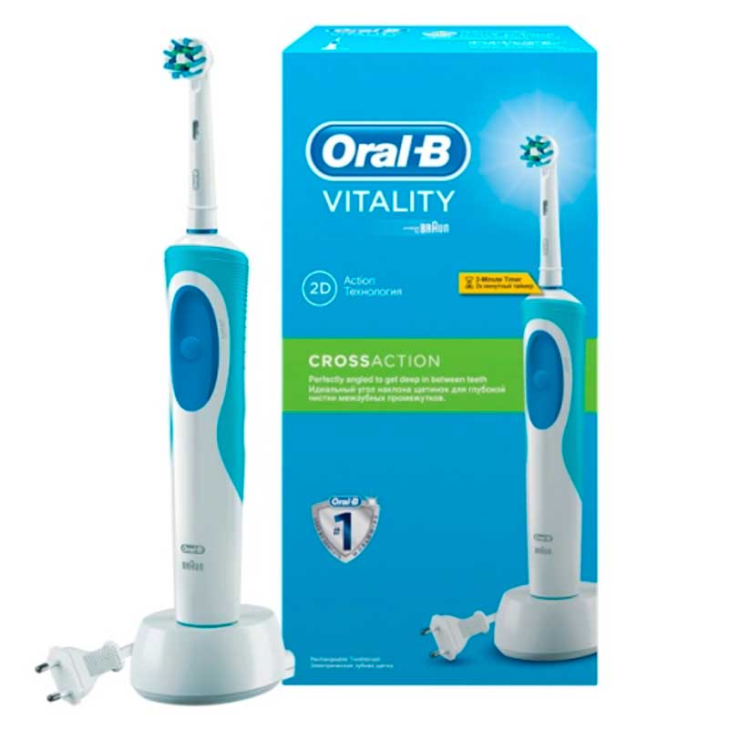 Электрическая зубная щётка Oral-B вращающаяся, с зарядной базой (D12)