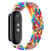 Плетеный ремешок для Xiaomi Mi Band 8/9/10, регулируемый под любой размер, цветной